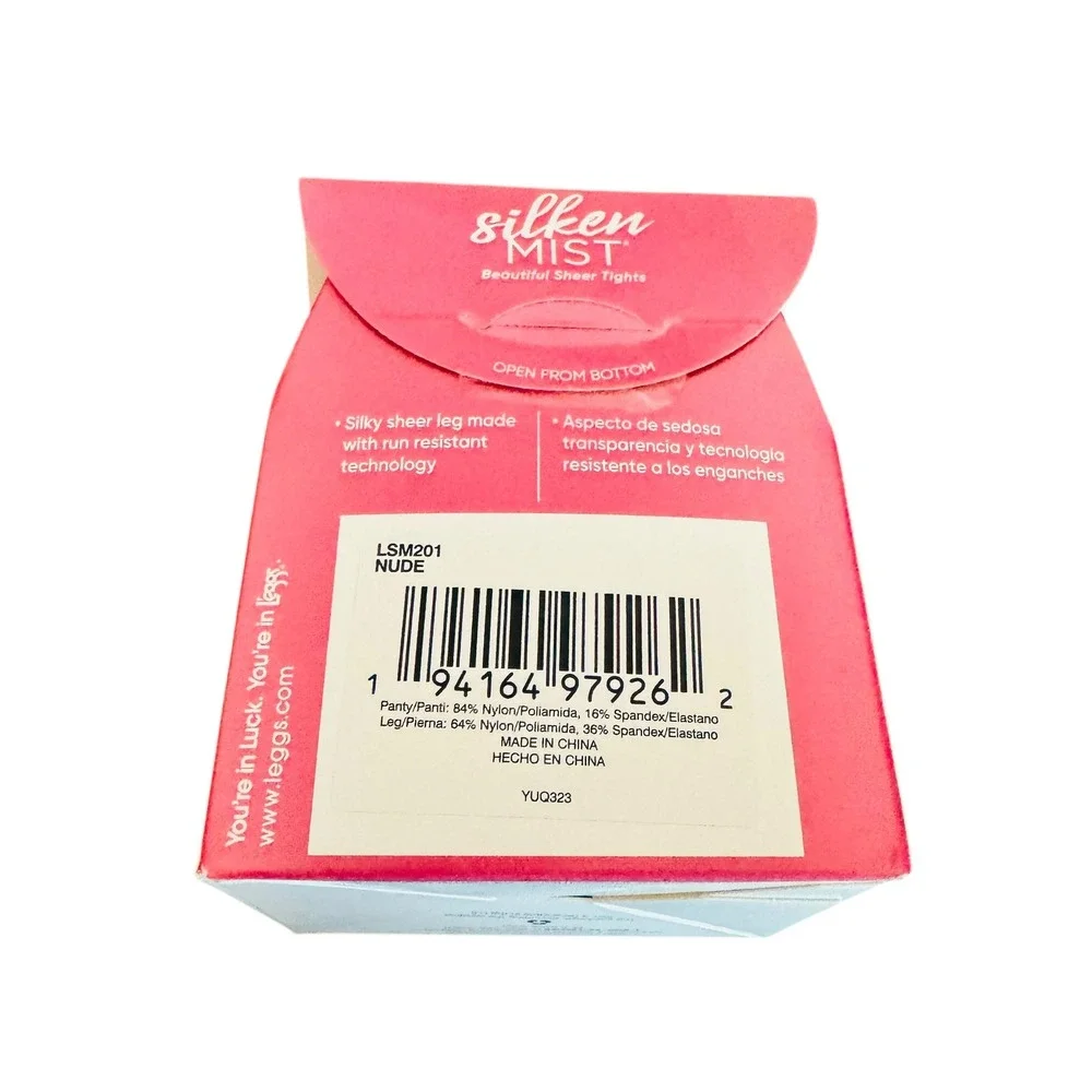 7 Pack L'eggs Silken Mist Control Top Tights Nude‎ Size A Sheer Toe LSM201
